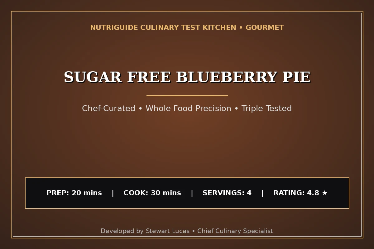 Sugar Free Blueberry Pie