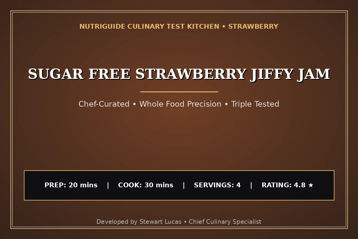 Sugar Free Strawberry Jiffy Jam