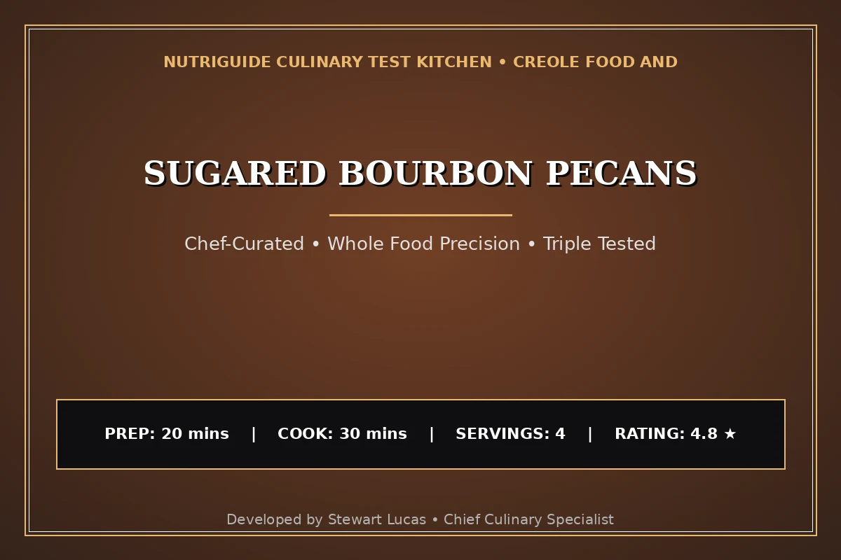 Sugared Bourbon Pecans
