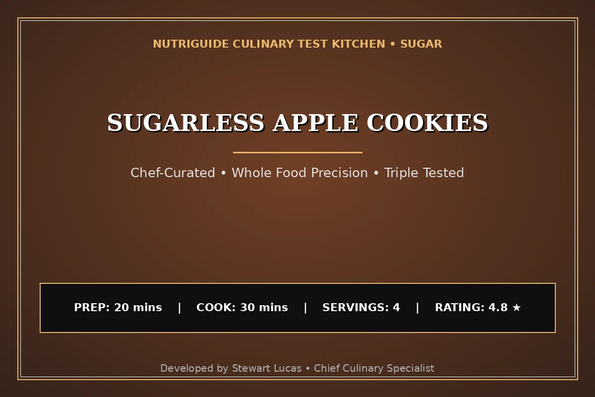 Sugarless Apple Cookies