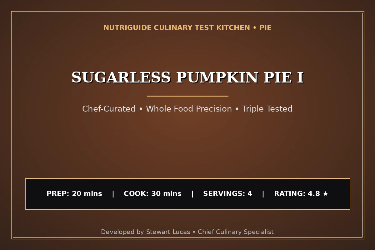 Sugarless Pumpkin Pie I