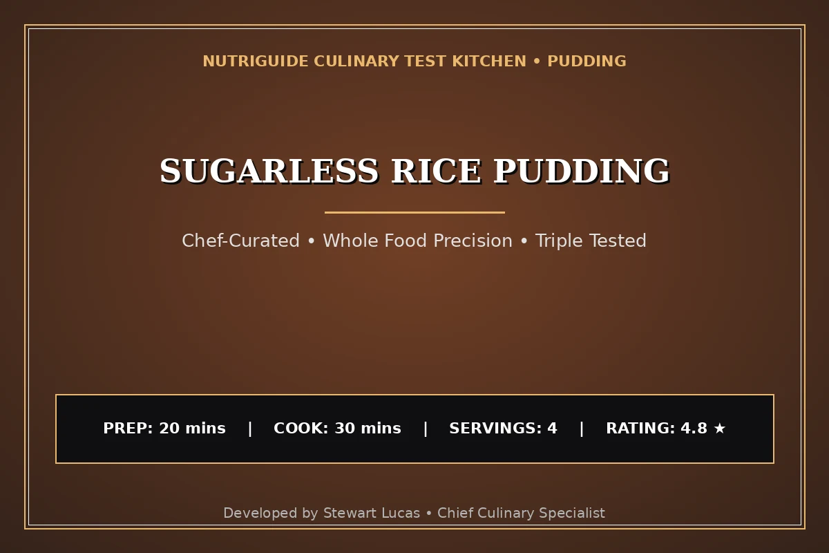 Sugarless Rice Pudding