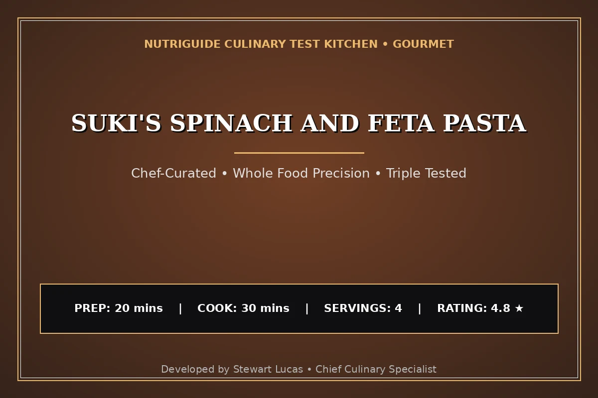 Suki'S Spinach And Feta Pasta