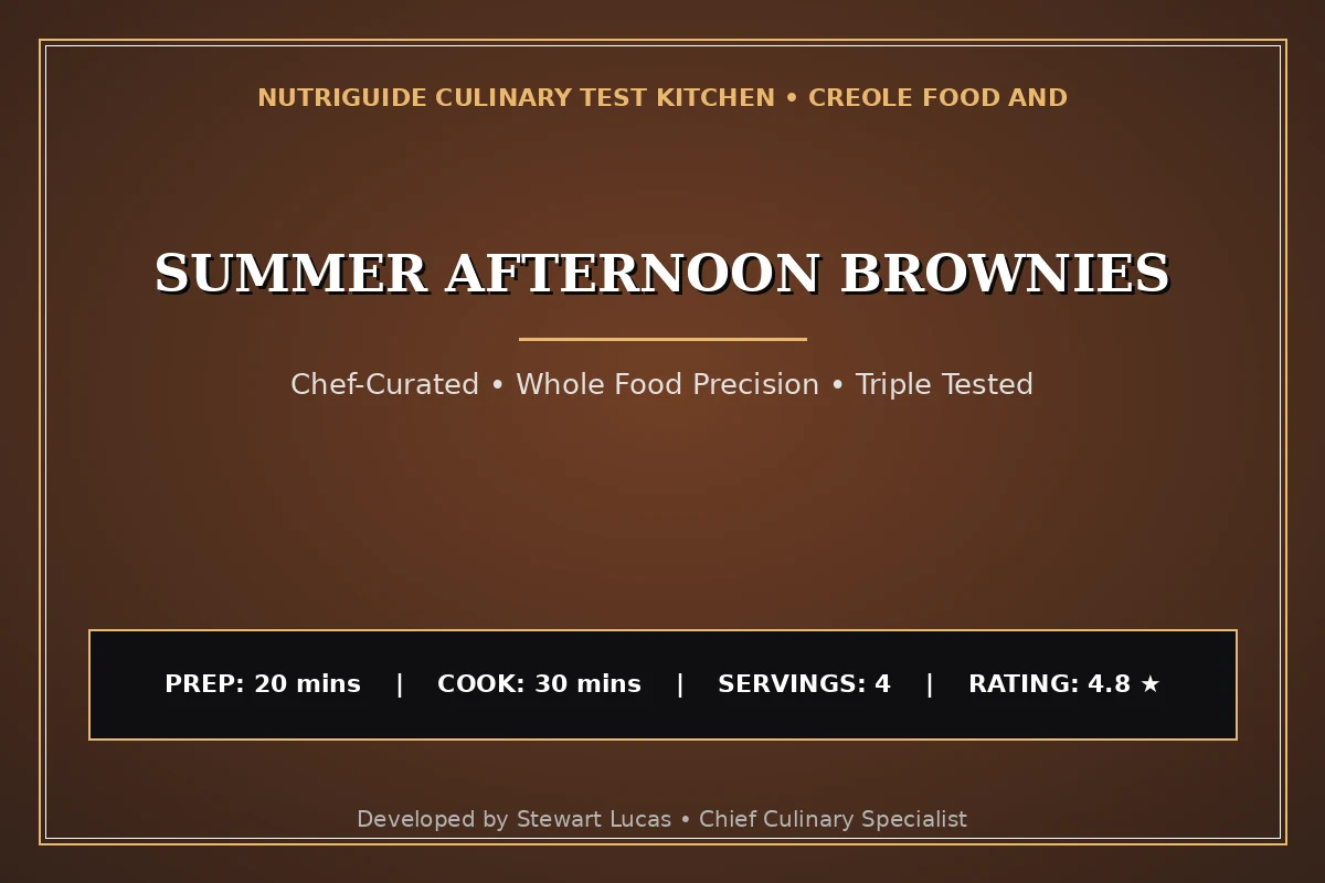 Summer Afternoon Brownies