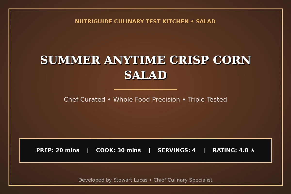 Summer Anytime Crisp Corn Salad