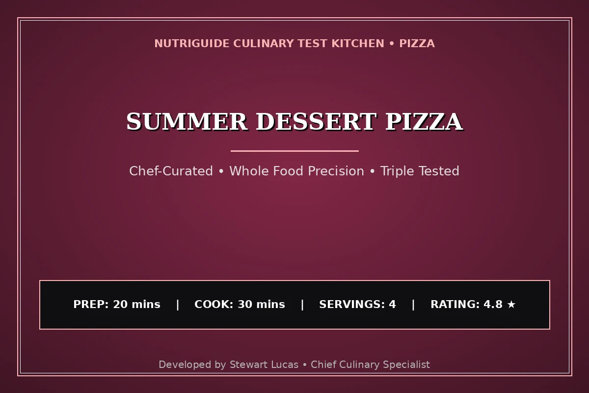 Summer Dessert Pizza