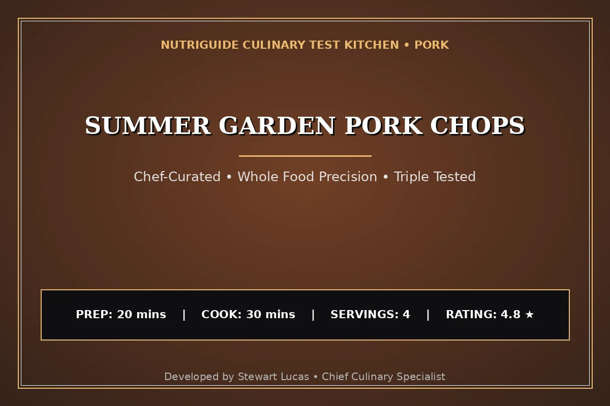 Summer Garden Pork Chops