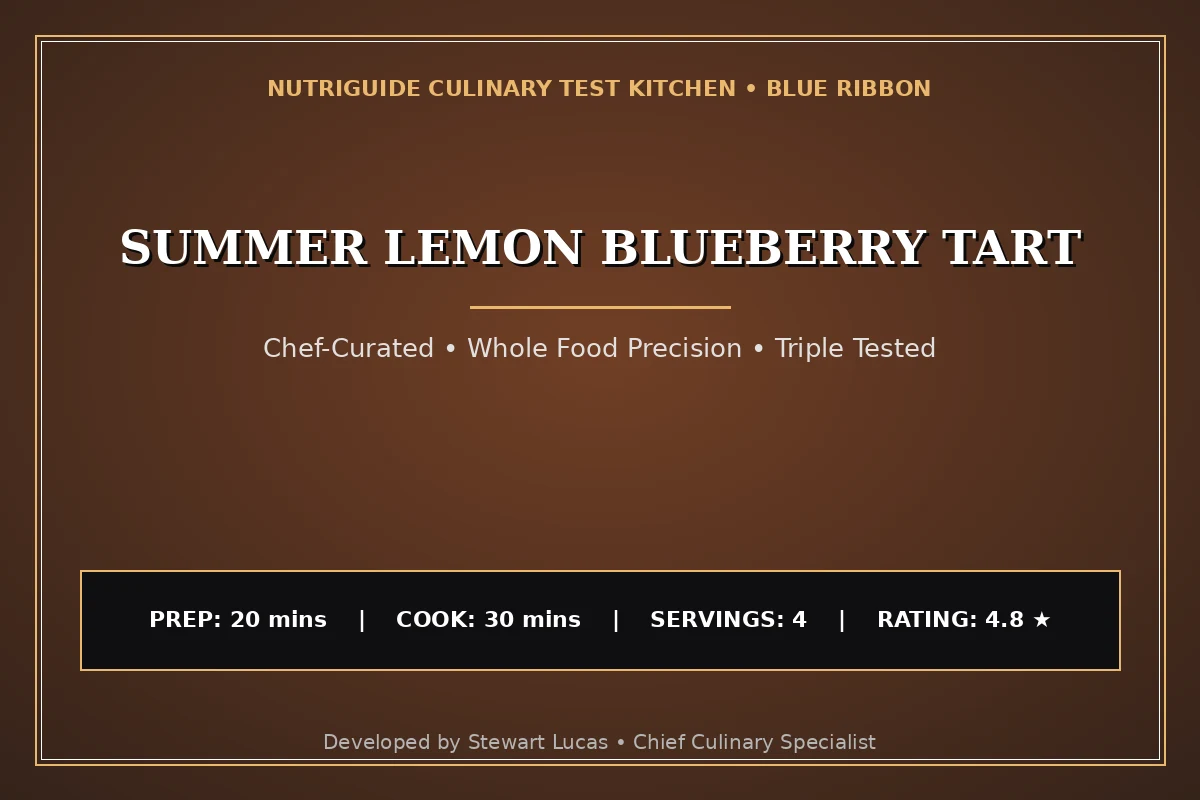 Summer Lemon Blueberry Tart