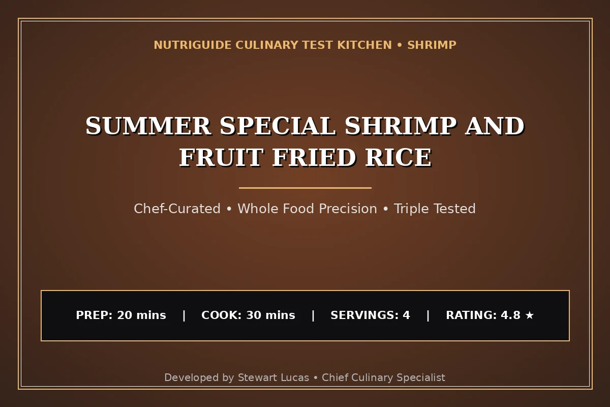 Summer Special Shrimp And Fruit Fried Rice