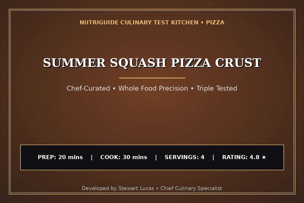 Summer Squash Pizza Crust