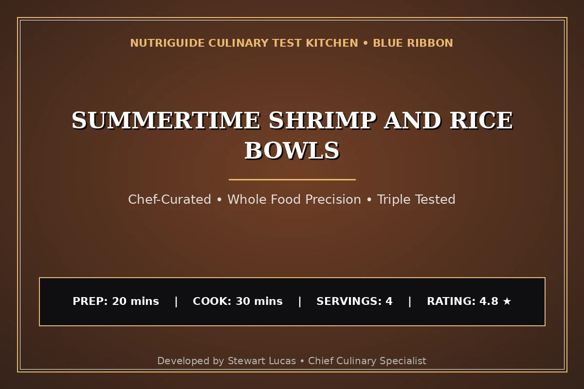 Summertime Shrimp And Rice Bowls