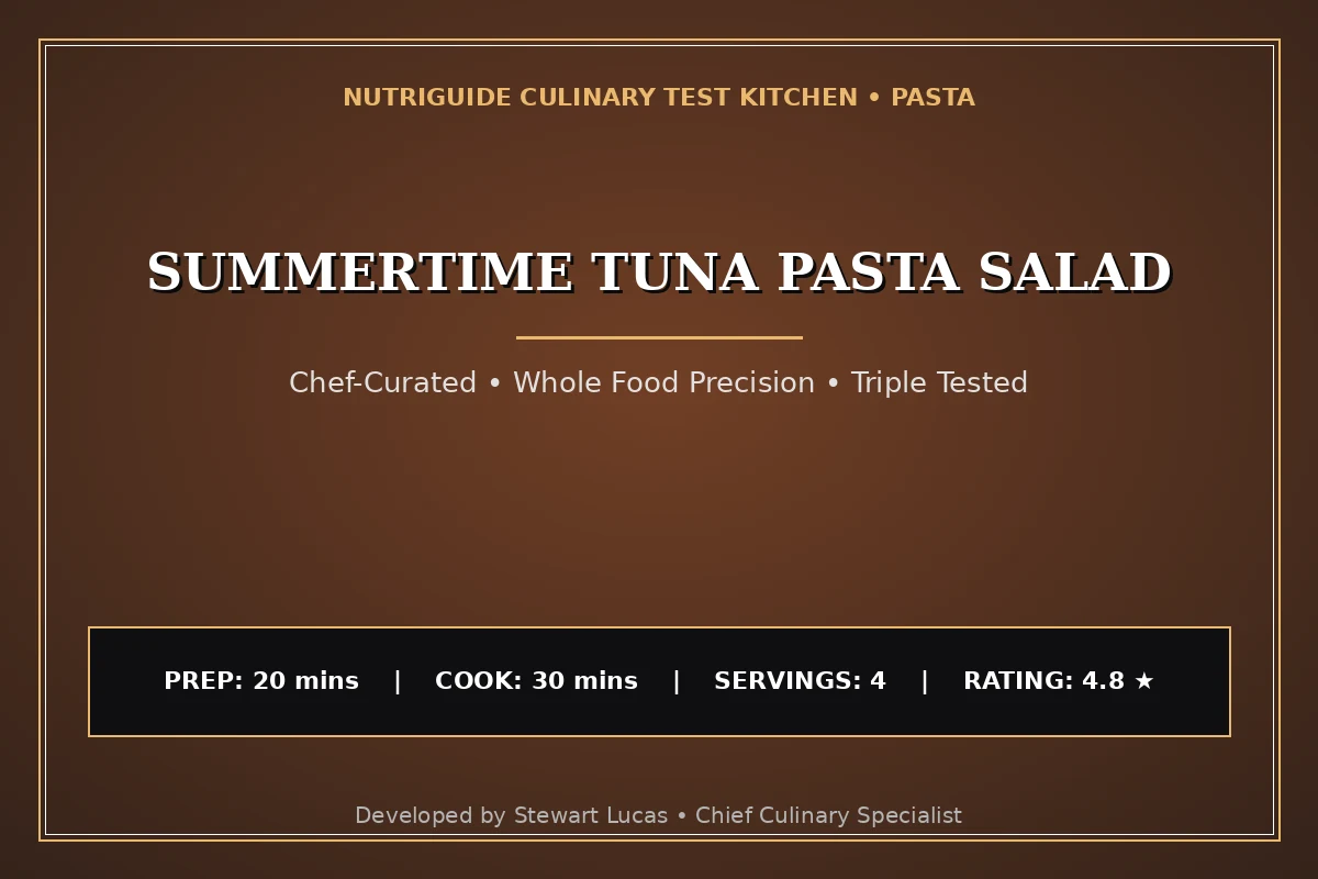 Summertime Tuna Pasta Salad