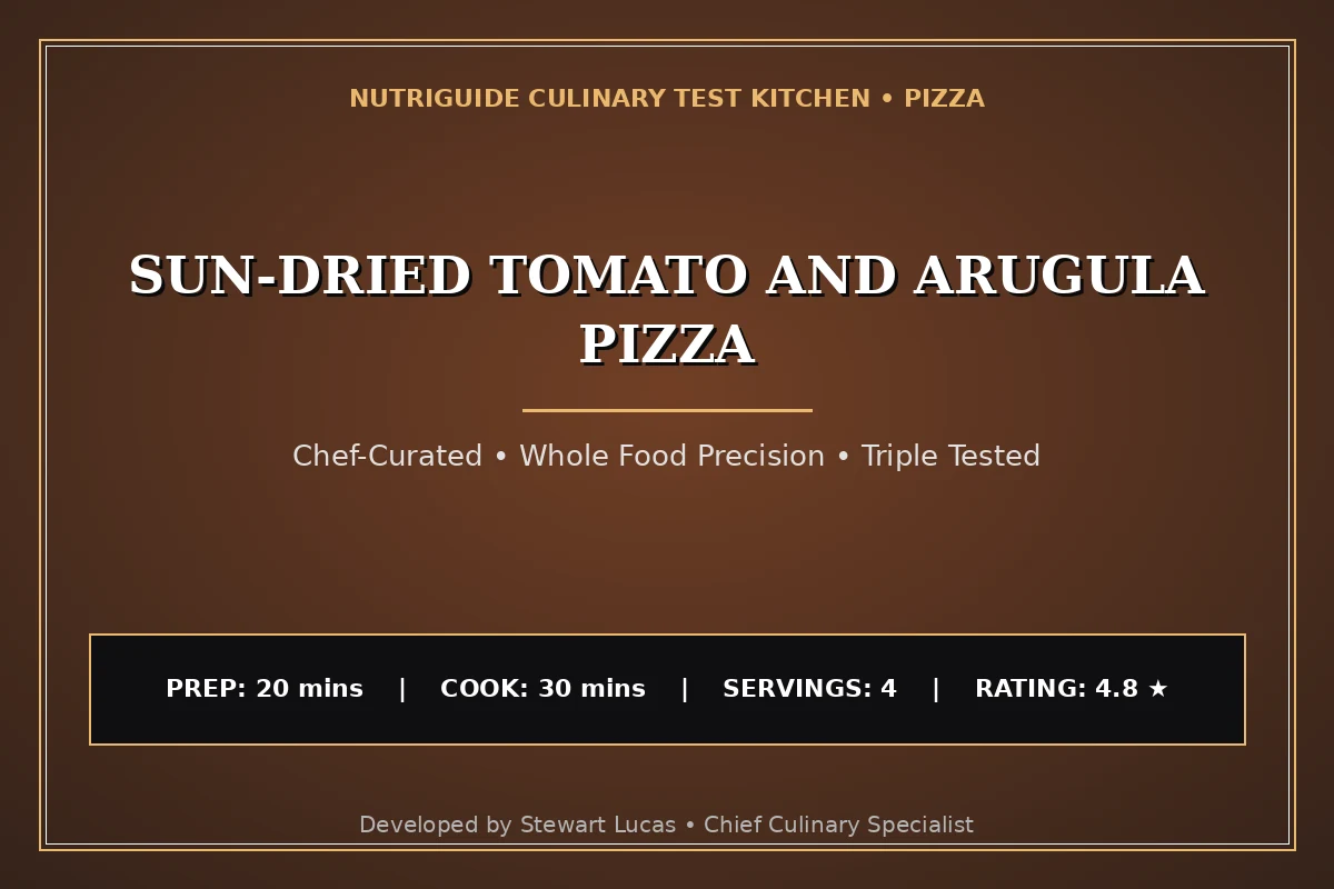 Sun-Dried Tomato And Arugula Pizza