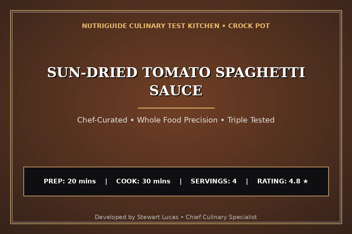 Sun-Dried Tomato Spaghetti Sauce