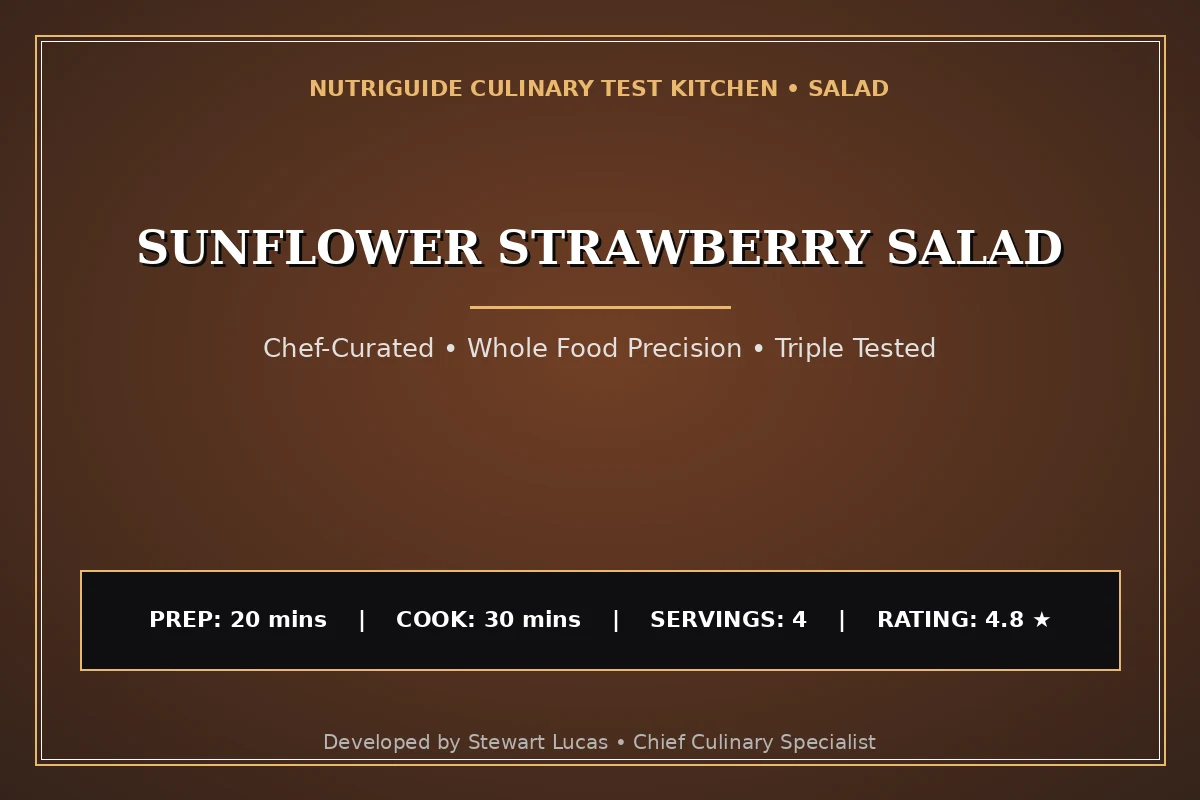 Sunflower Strawberry Salad