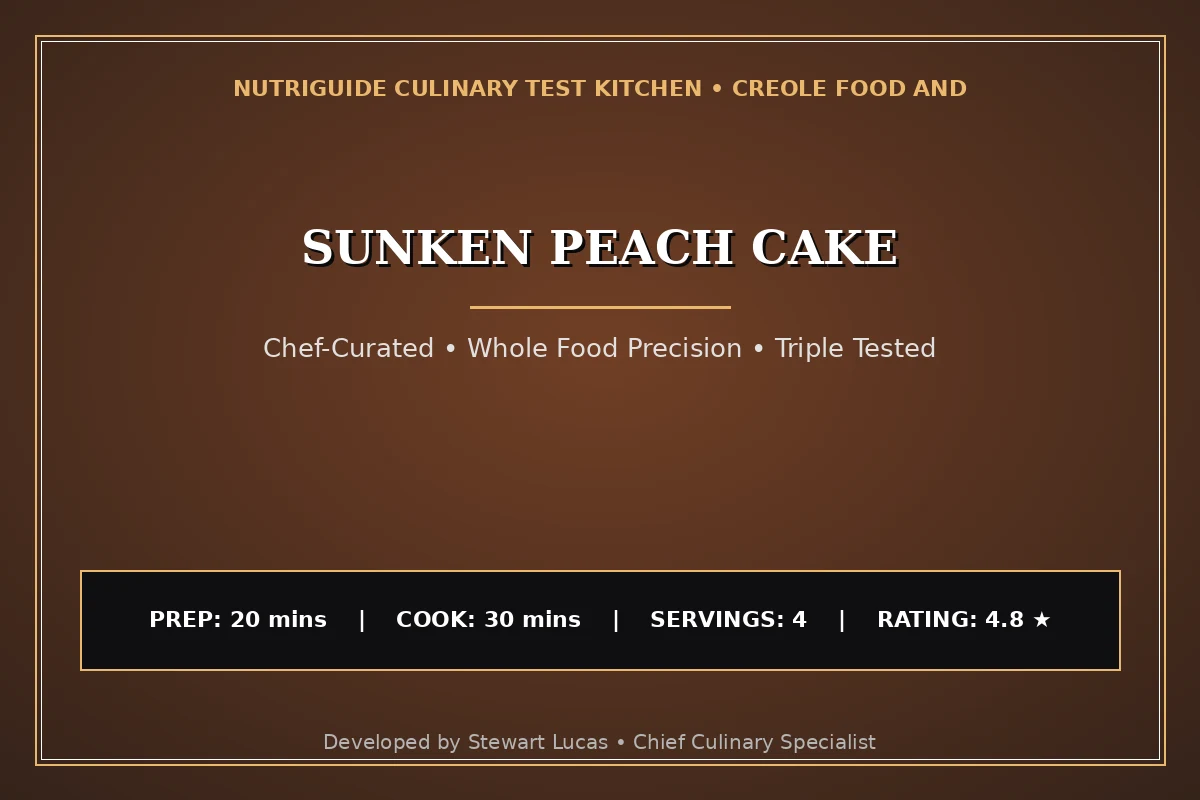 Sunken Peach Cake
