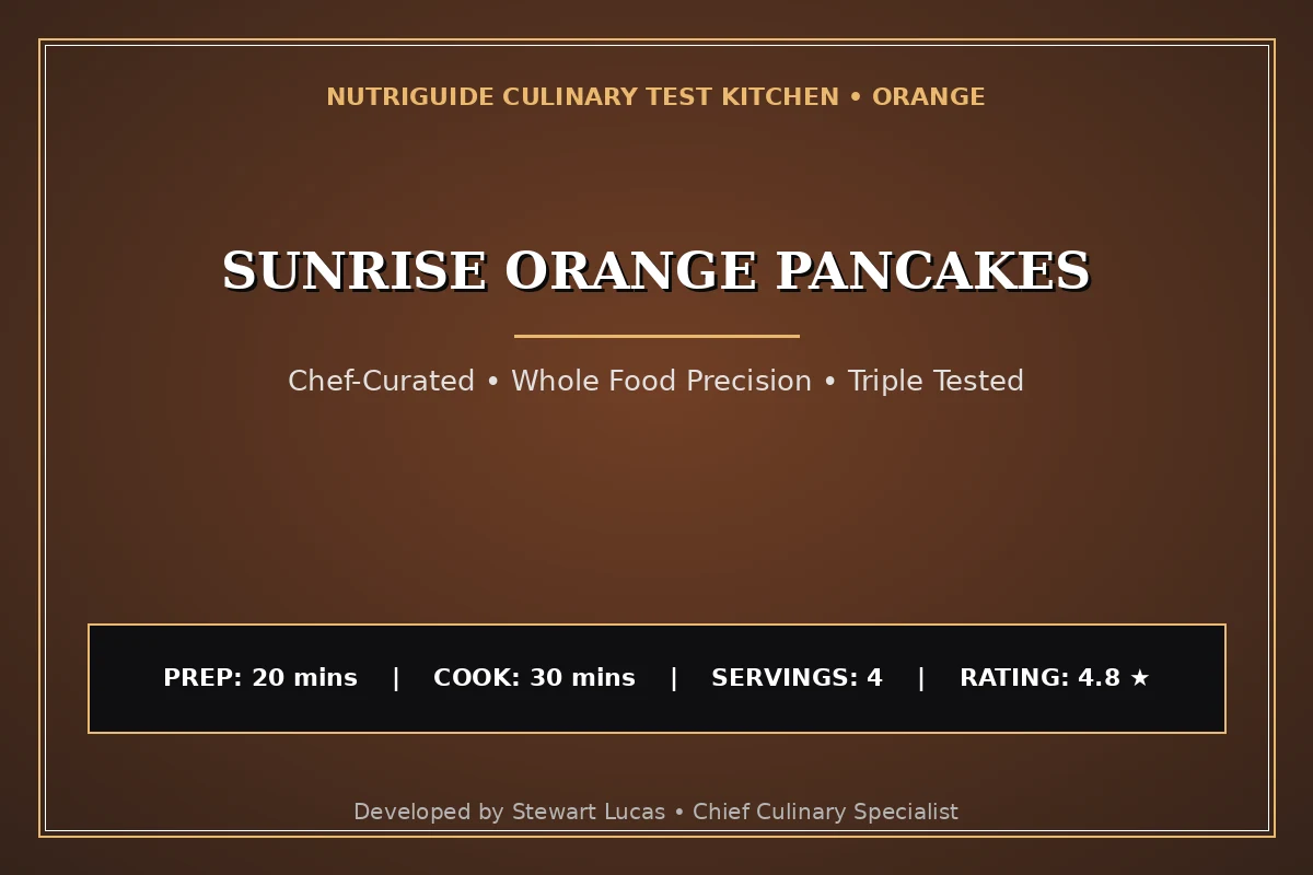 Sunrise Orange Pancakes