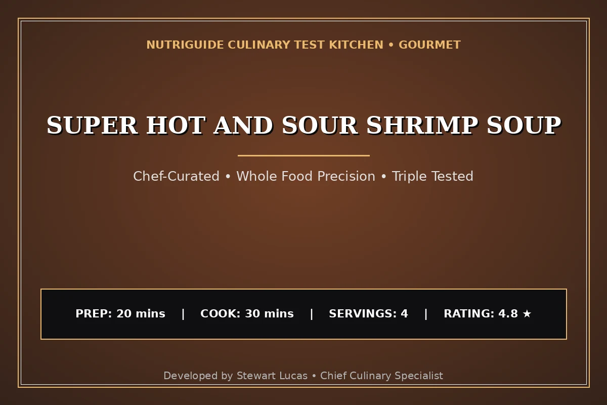 Super Hot And Sour Shrimp Soup