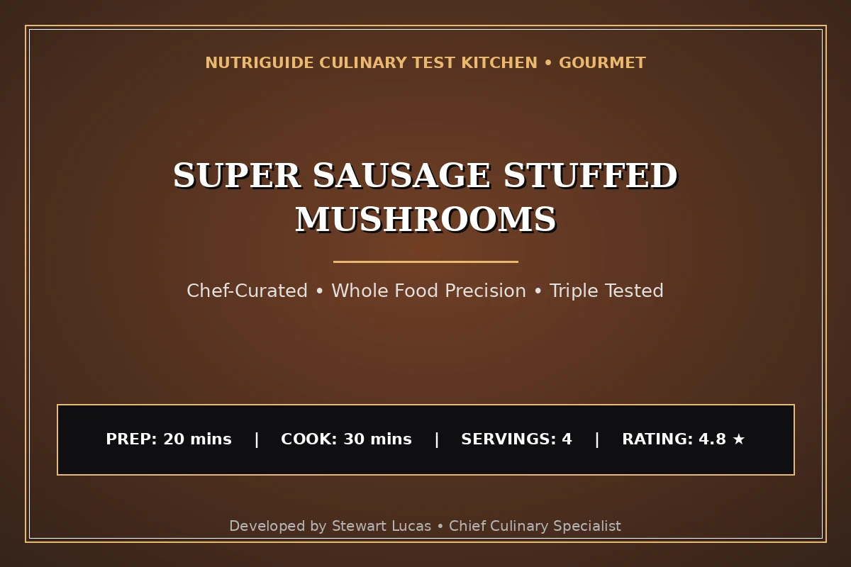 Super Sausage Stuffed Mushrooms