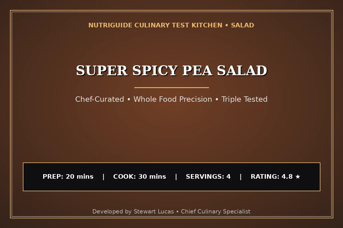 Super Spicy Pea Salad