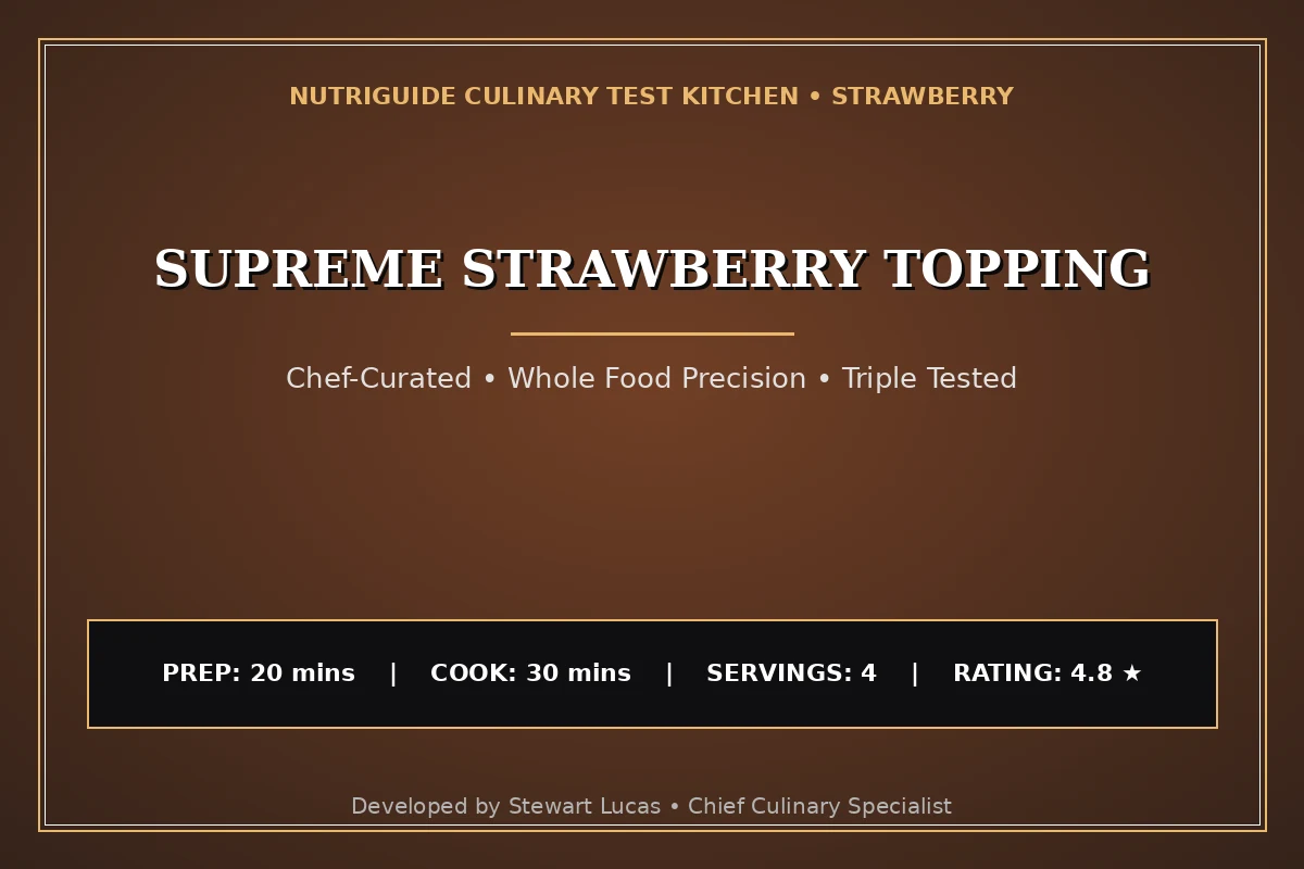Supreme Strawberry Topping