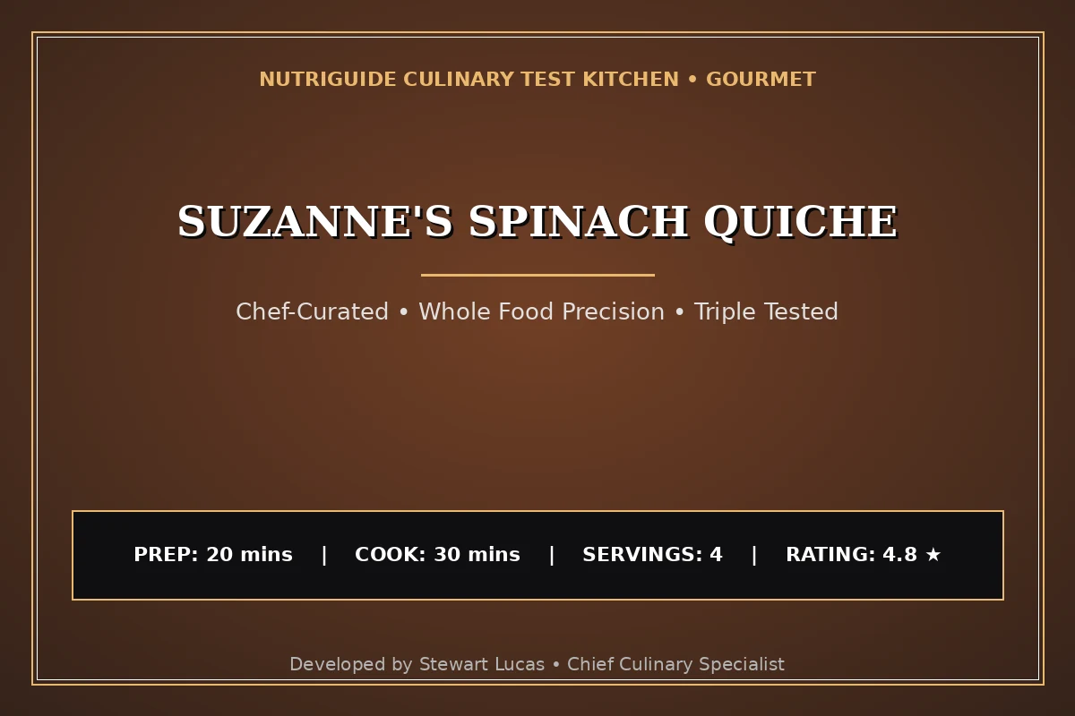 Suzanne'S Spinach Quiche
