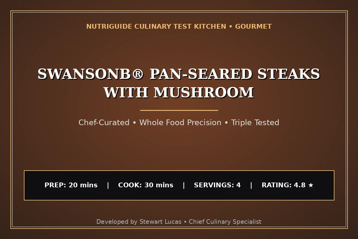 Swansonв® Pan-Seared Steaks With Mushroom
