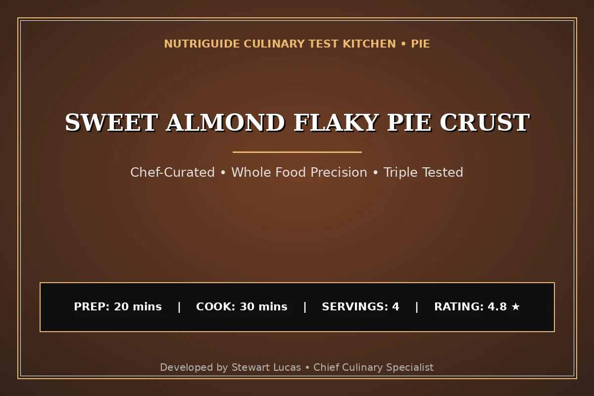 Sweet Almond Flaky Pie Crust