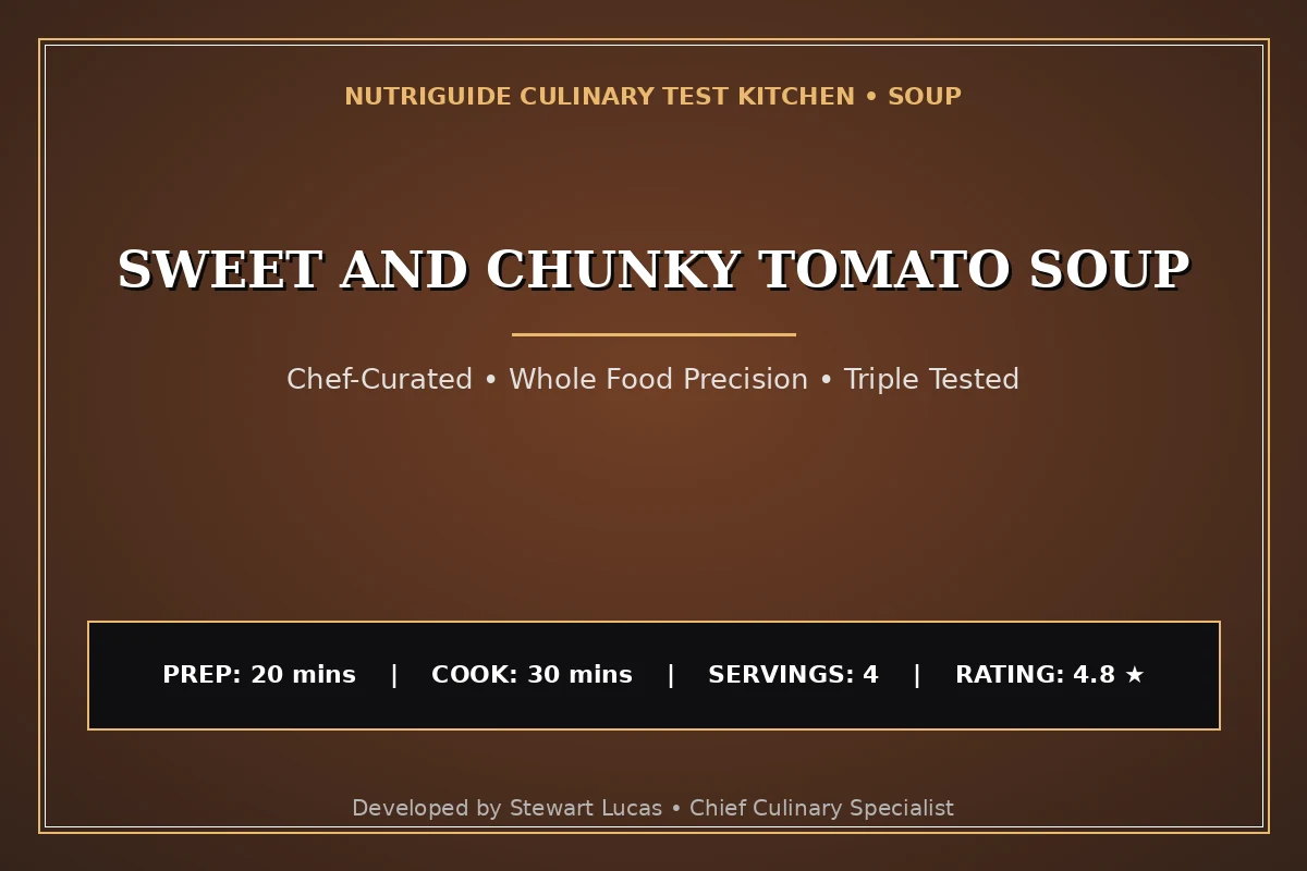 Sweet And Chunky Tomato Soup