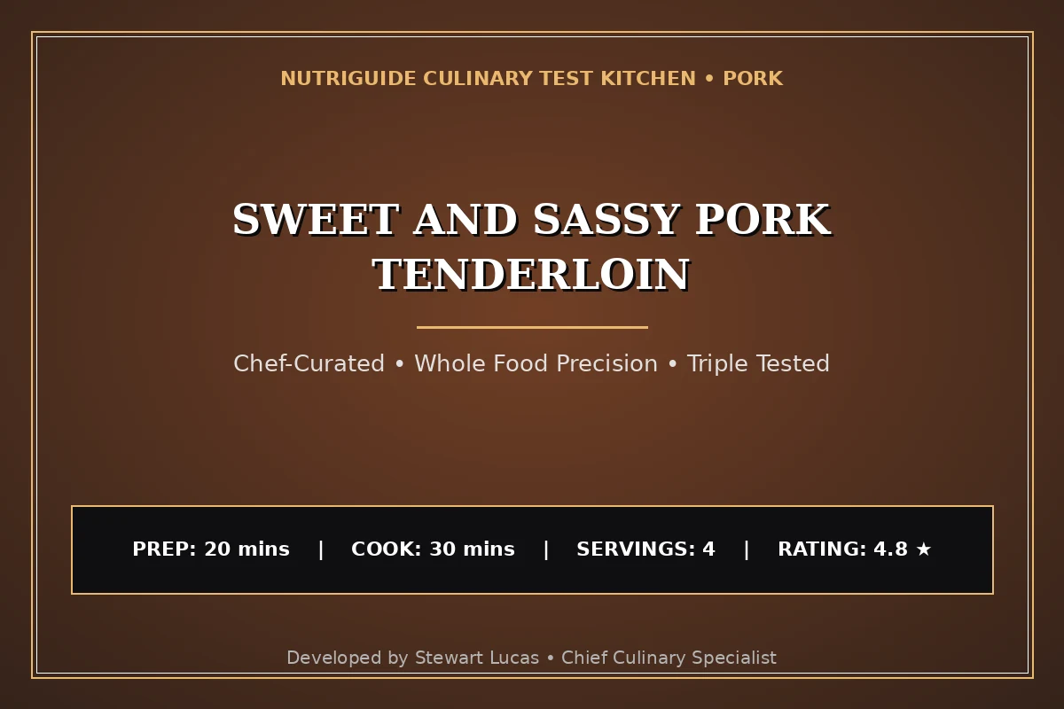 Sweet And Sassy Pork Tenderloin