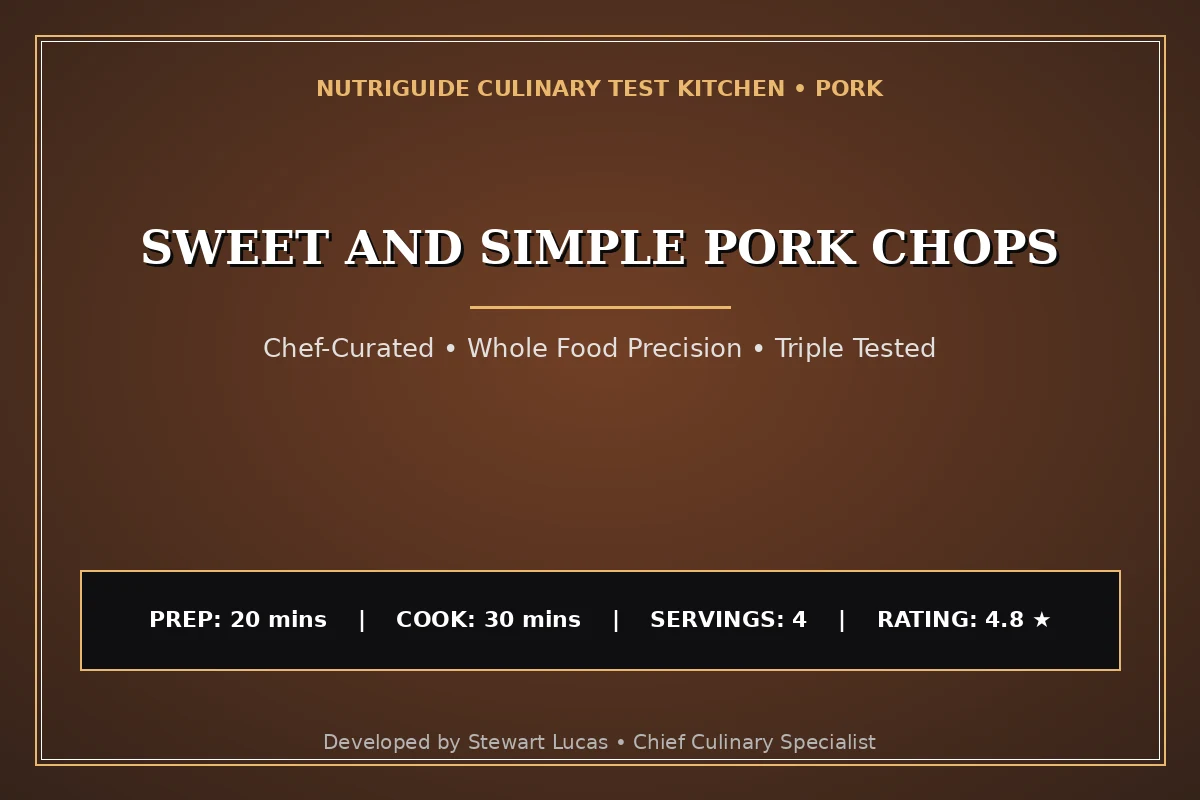 Sweet And Simple Pork Chops