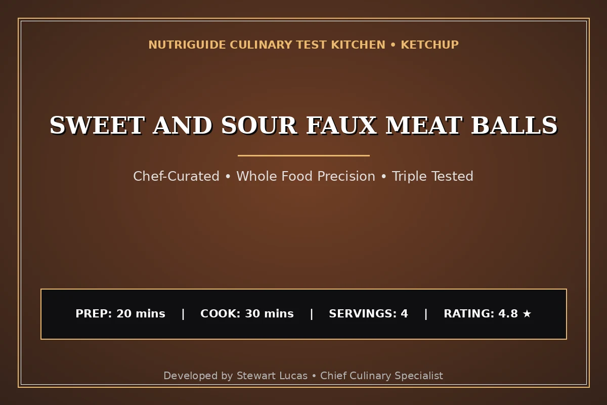 Sweet And Sour Faux Meat Balls