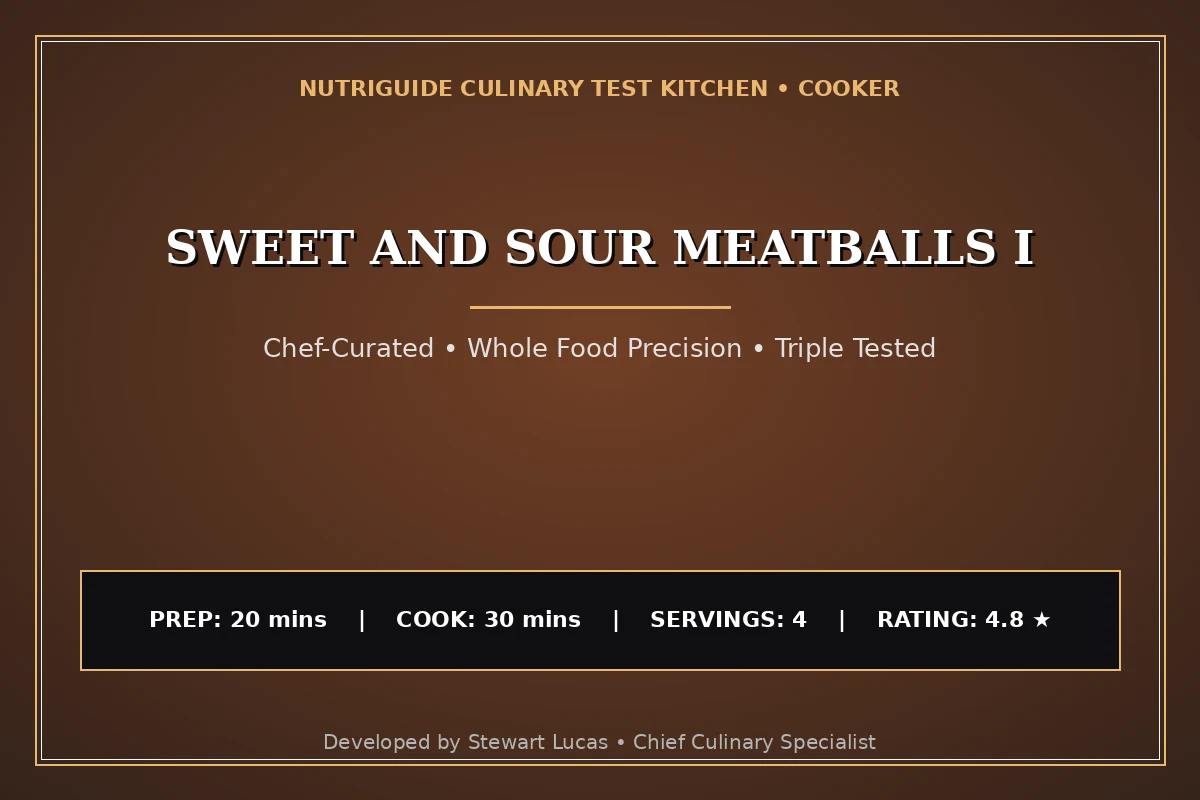 Sweet And Sour Meatballs I