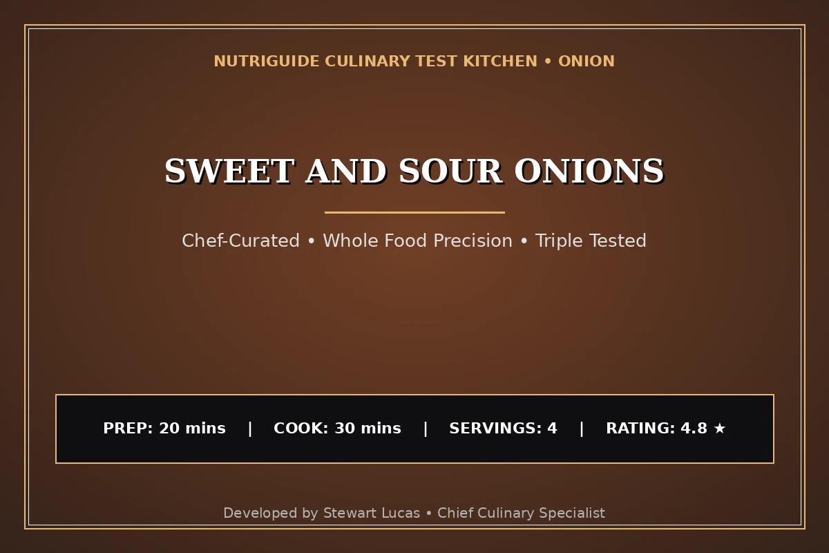 Sweet And Sour Onions