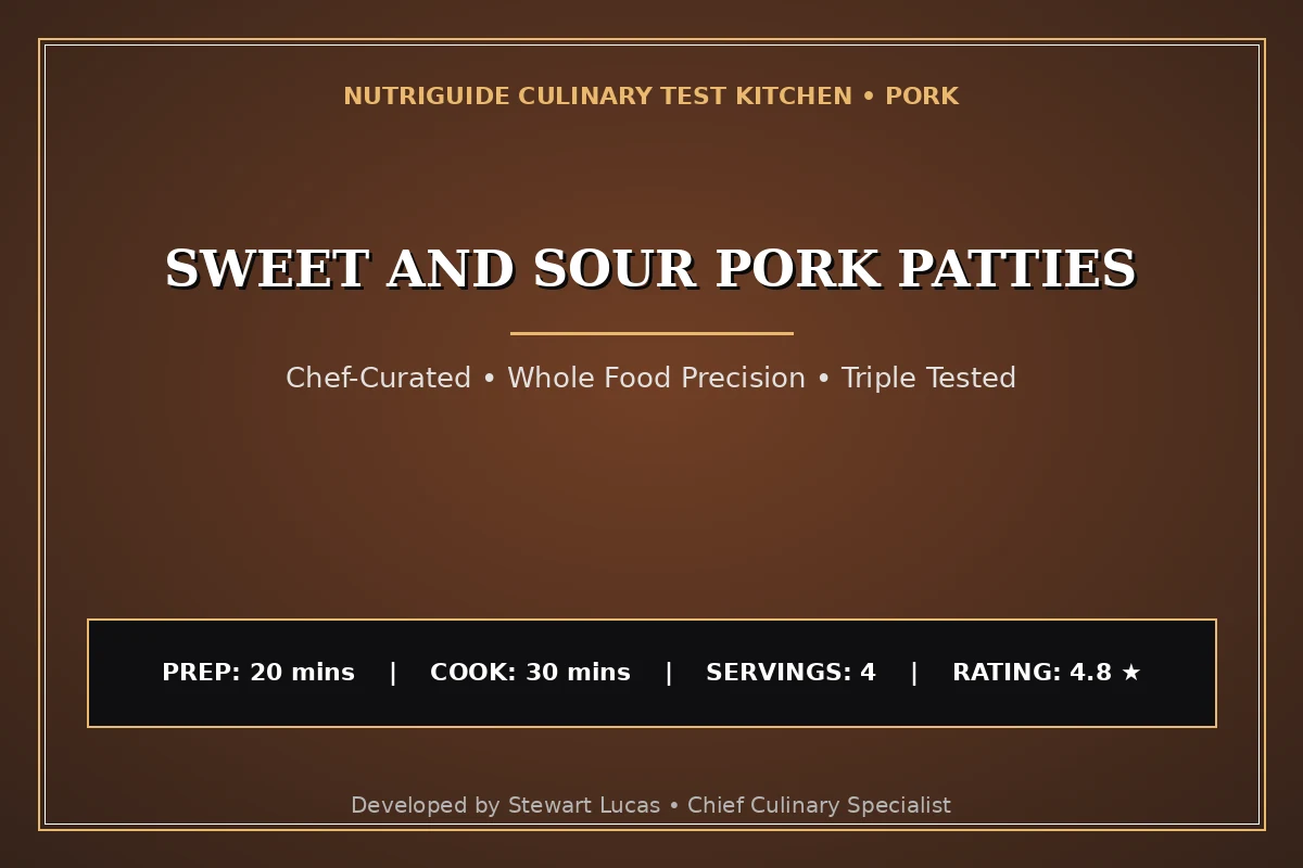 Sweet And Sour Pork Patties