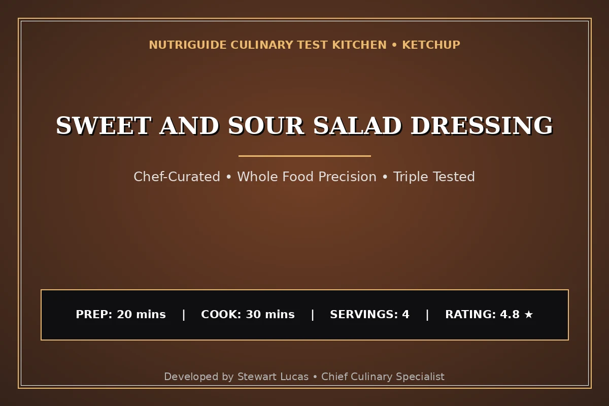 Sweet And Sour Salad Dressing