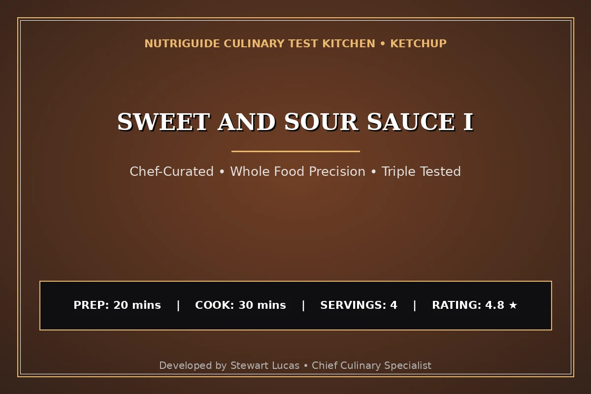 Sweet And Sour Sauce I