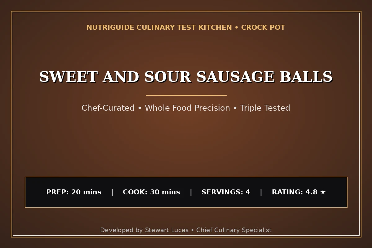 Sweet And Sour Sausage Balls