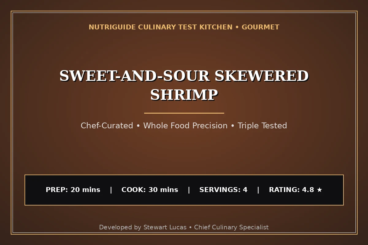 Sweet-And-Sour Skewered Shrimp