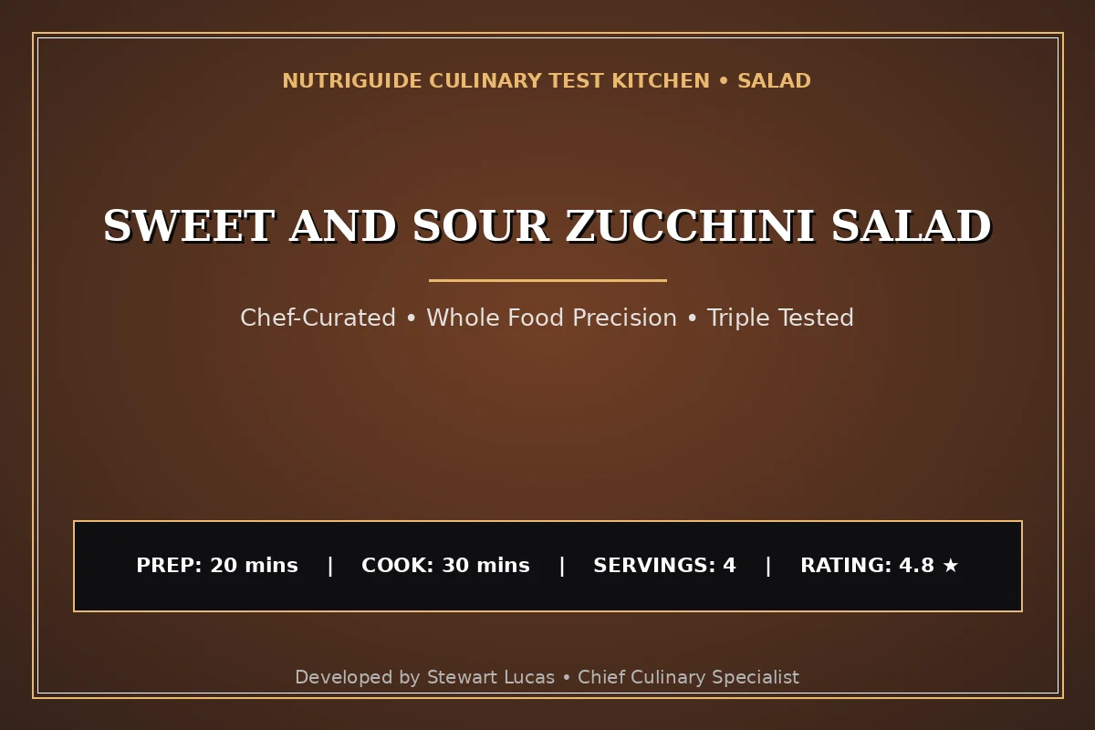 Sweet And Sour Zucchini Salad