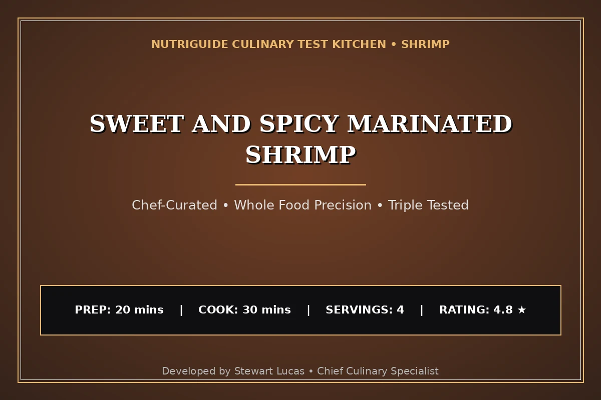 Sweet And Spicy Marinated Shrimp
