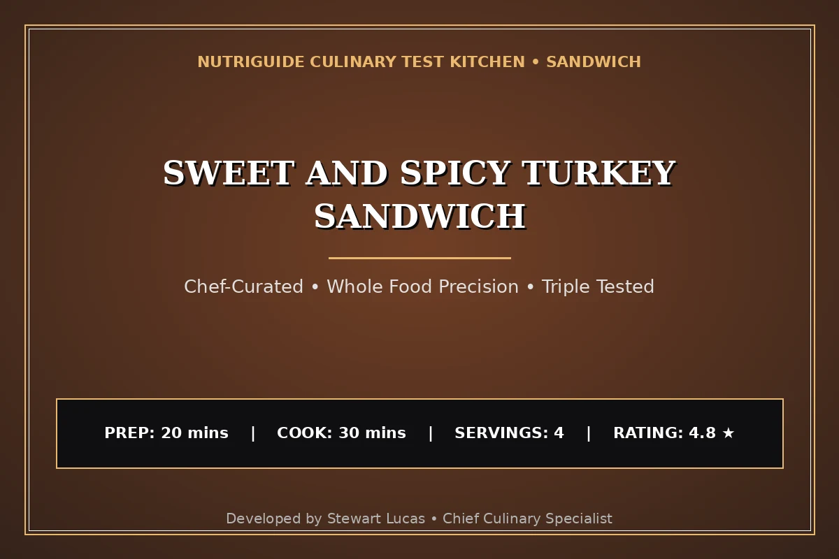 Sweet And Spicy Turkey Sandwich