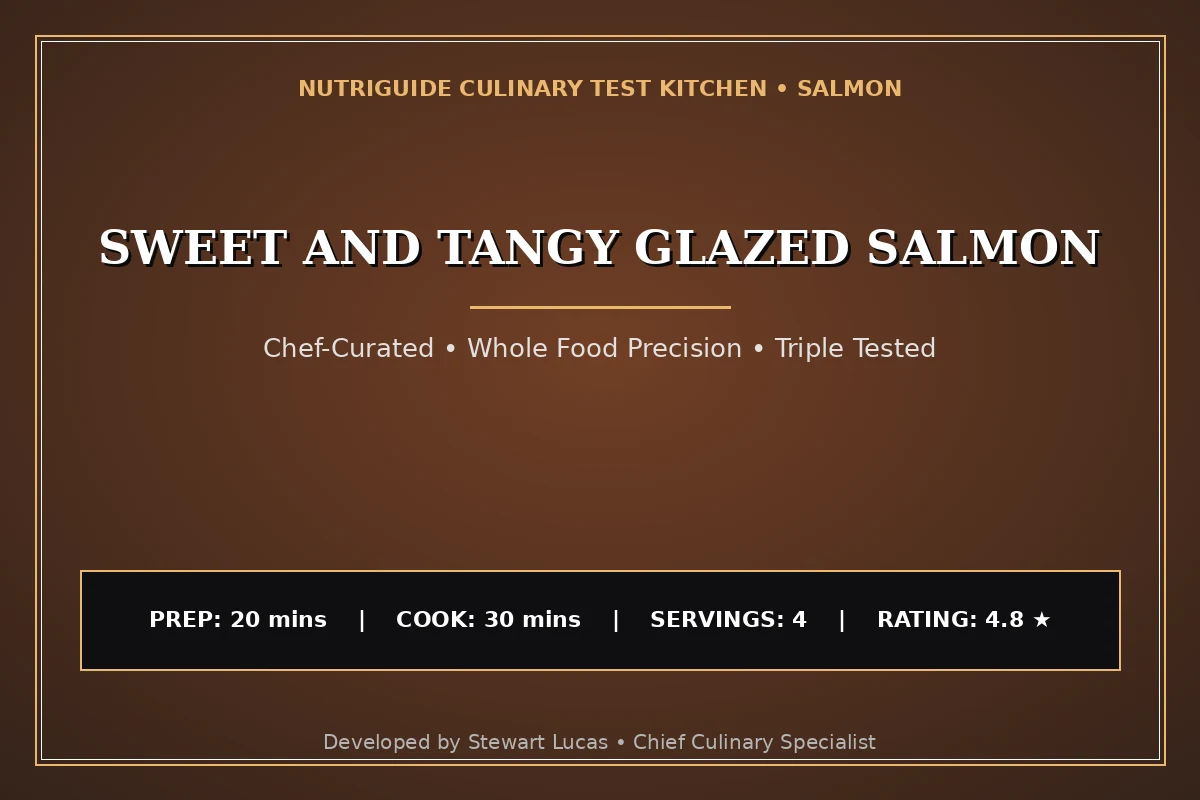 Sweet And Tangy Glazed Salmon