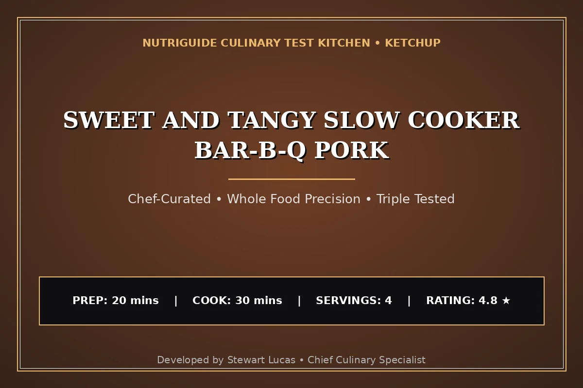 Sweet And Tangy Slow Cooker Bar-B-Q Pork