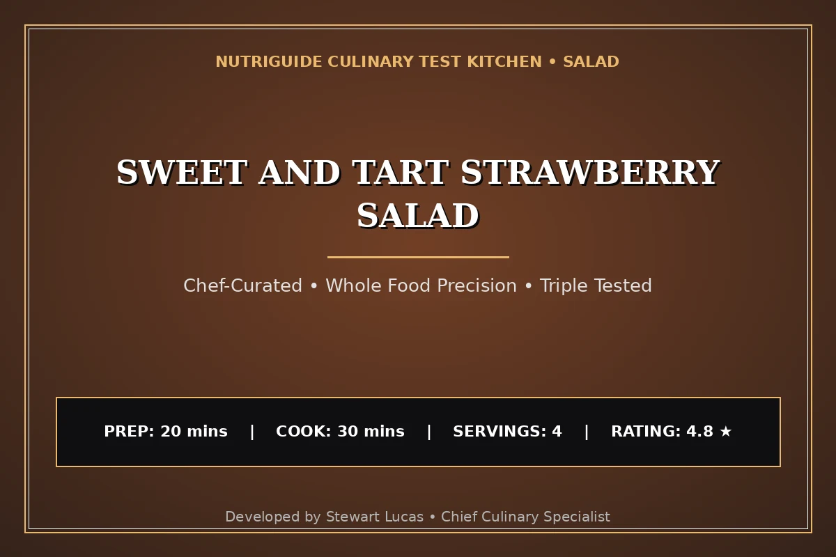 Sweet And Tart Strawberry Salad
