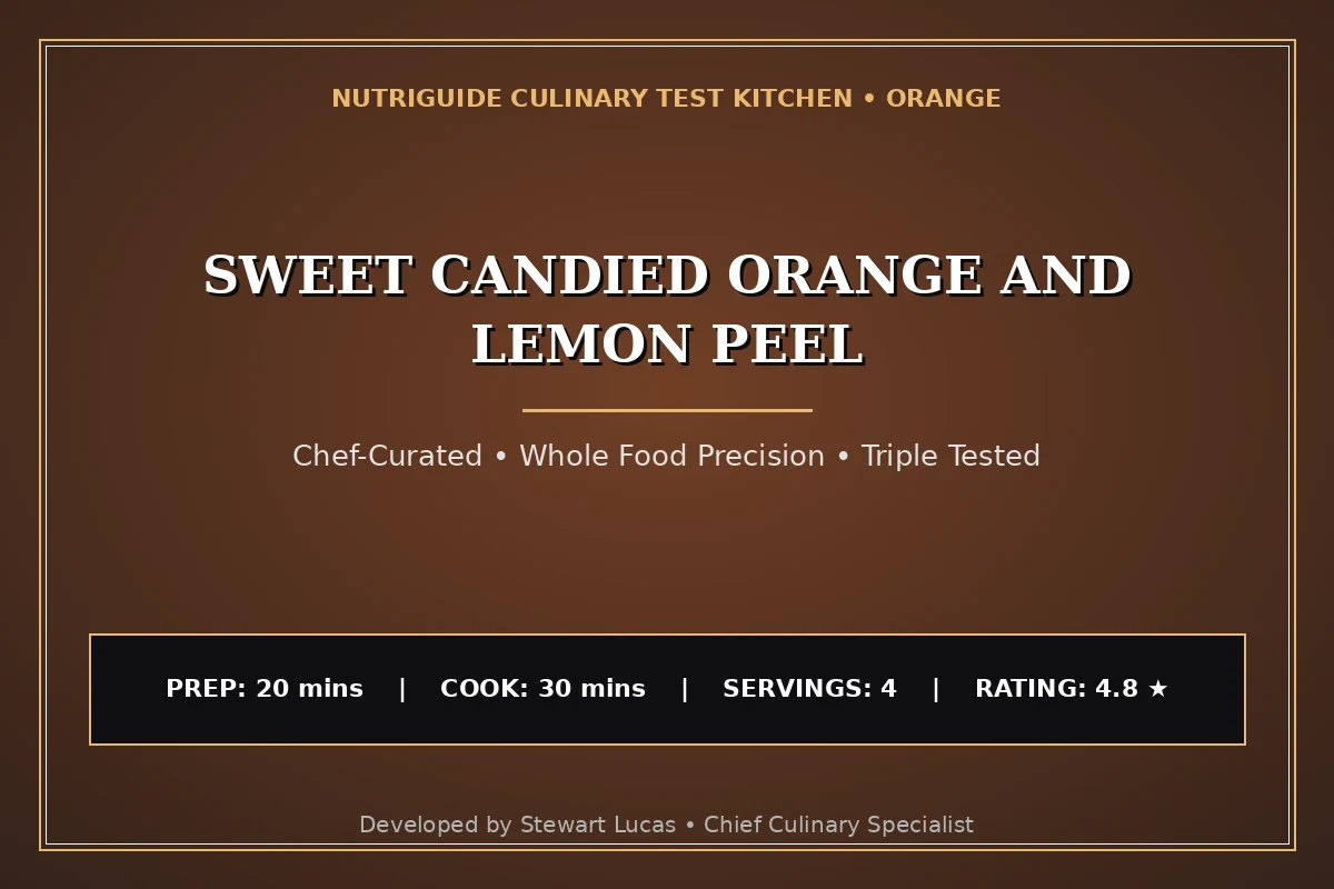 Sweet Candied Orange And Lemon Peel