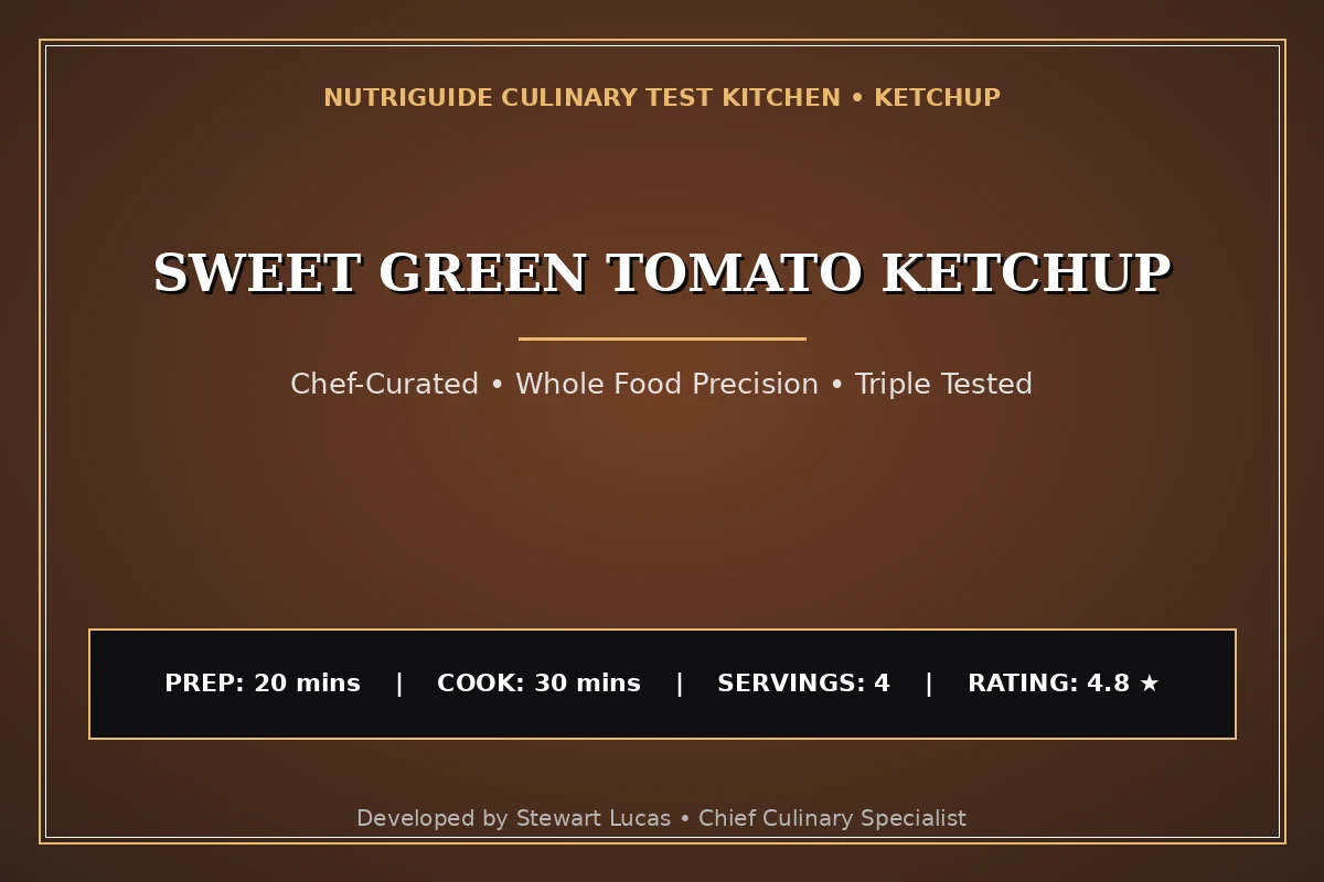 Sweet Green Tomato Ketchup