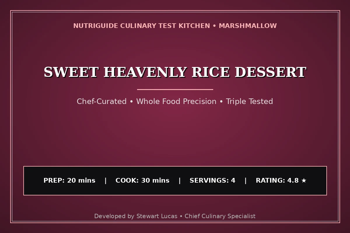Sweet Heavenly Rice Dessert