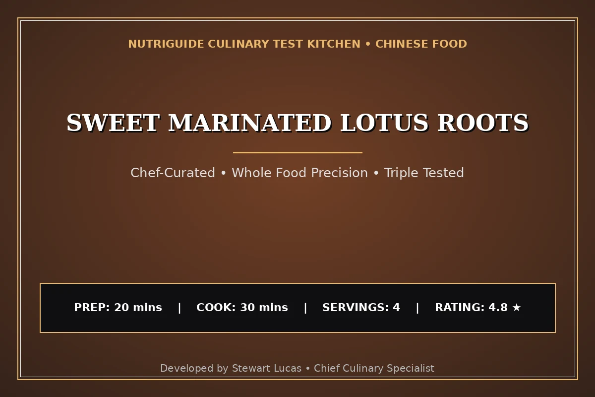 Sweet Marinated Lotus Roots