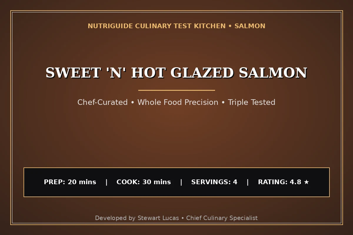 Sweet 'N' Hot Glazed Salmon